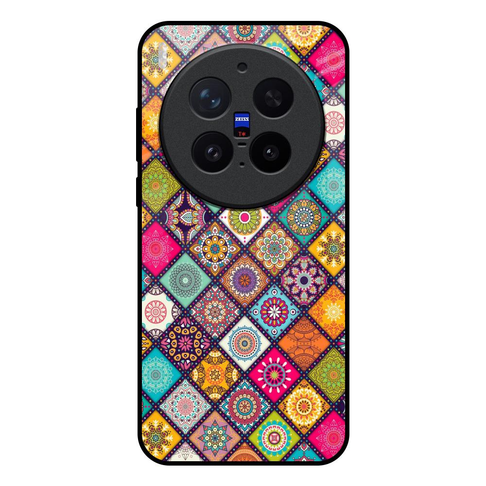 Multicolor Mandala Vivo X300 Pro 5G Glass Back Cover Online