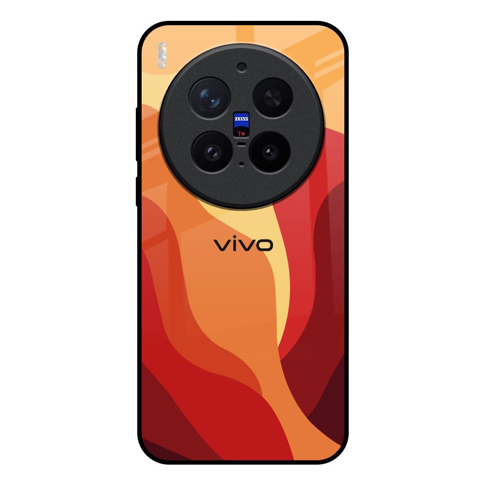 Magma Color Pattern Vivo X300 Pro 5G Glass Back Cover Online