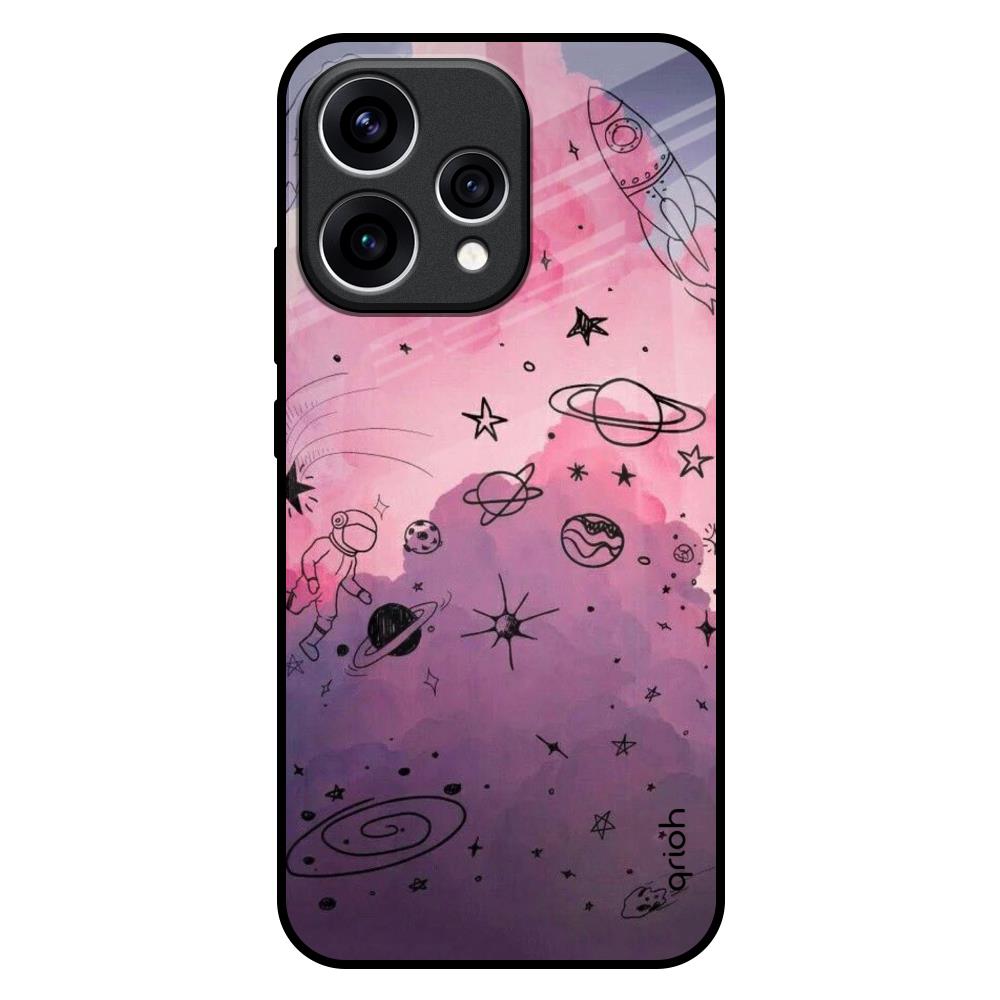 Space Doodles Oppo Reno15 5G Glass Back Cover Online