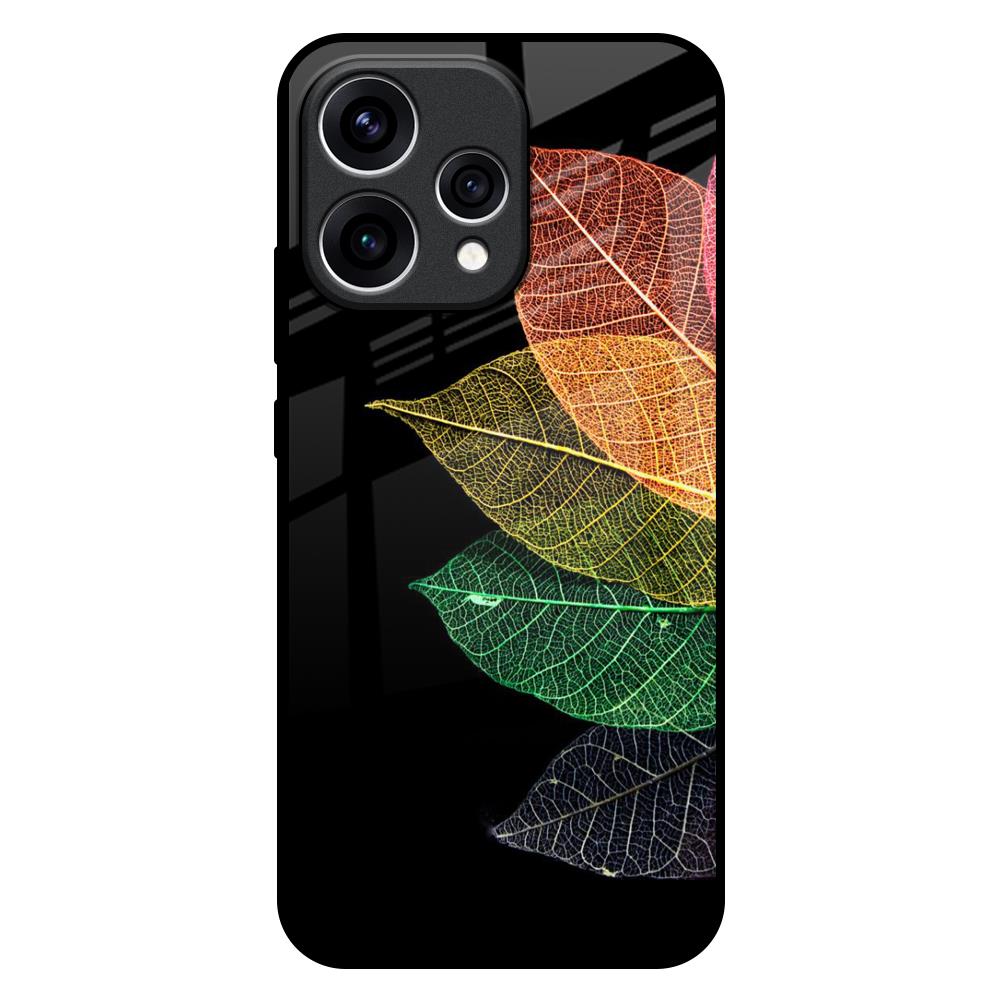 Colorful Leaves Oppo Reno15 5G Glass Back Cover Online