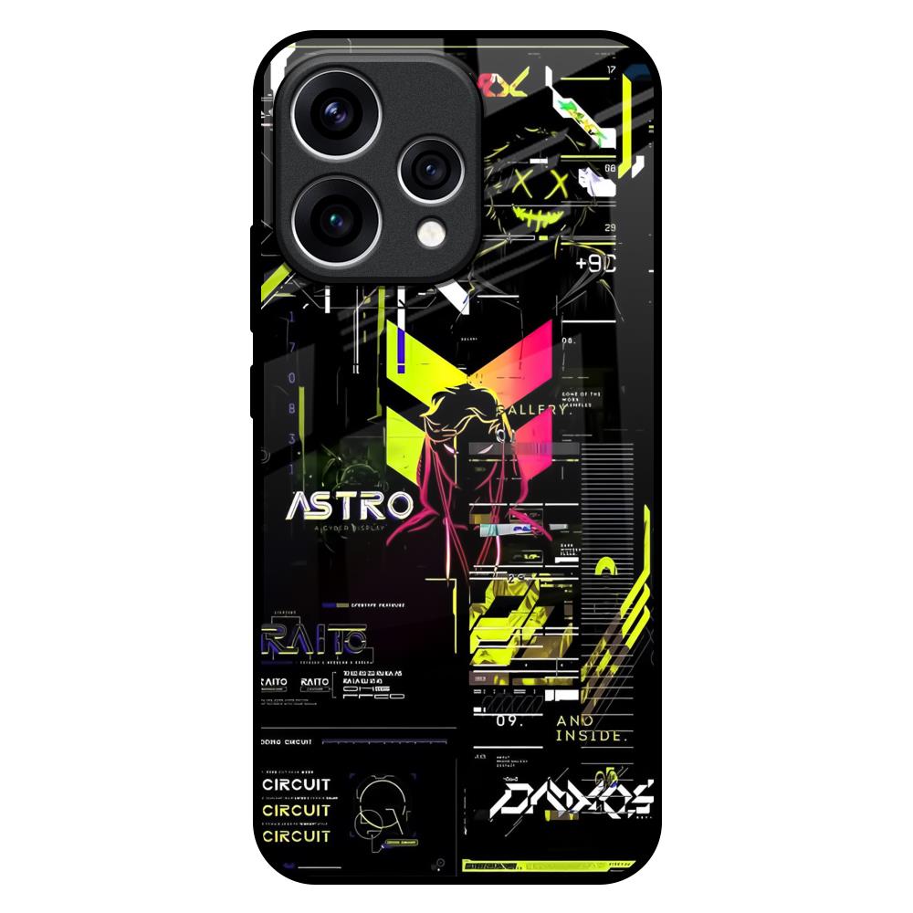 Astro Glitch Oppo Reno15 5G Glass Back Cover Online