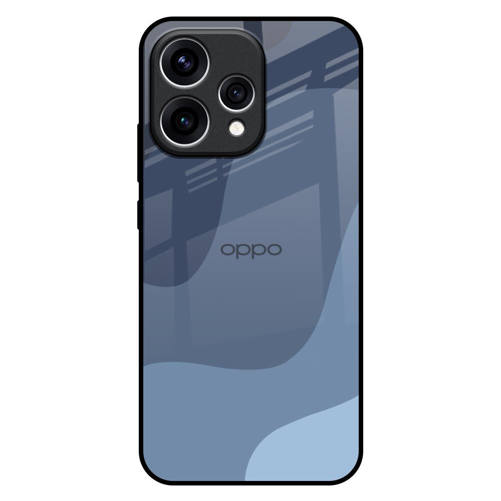 Navy Blue Ombre Oppo Reno15 5G Glass Back Cover Online
