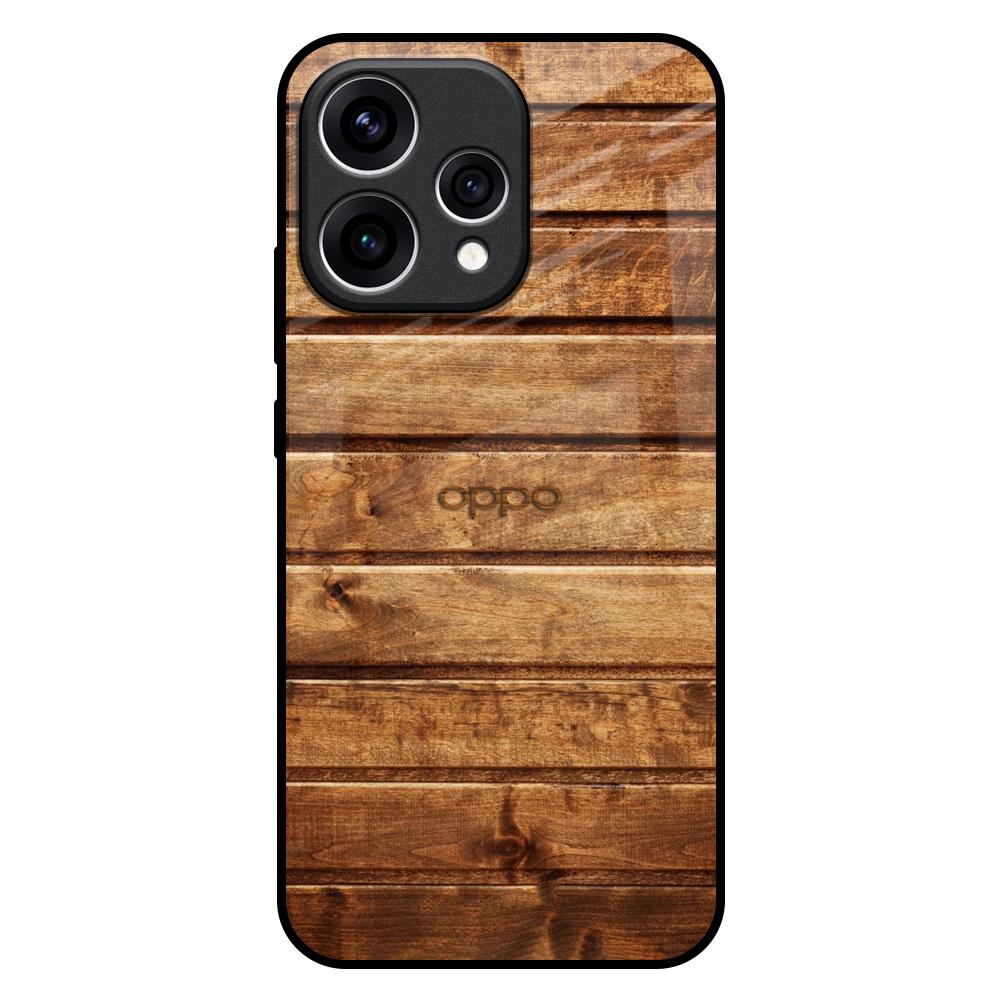Wooden Planks Oppo Reno15 5G Glass Back Cover Online