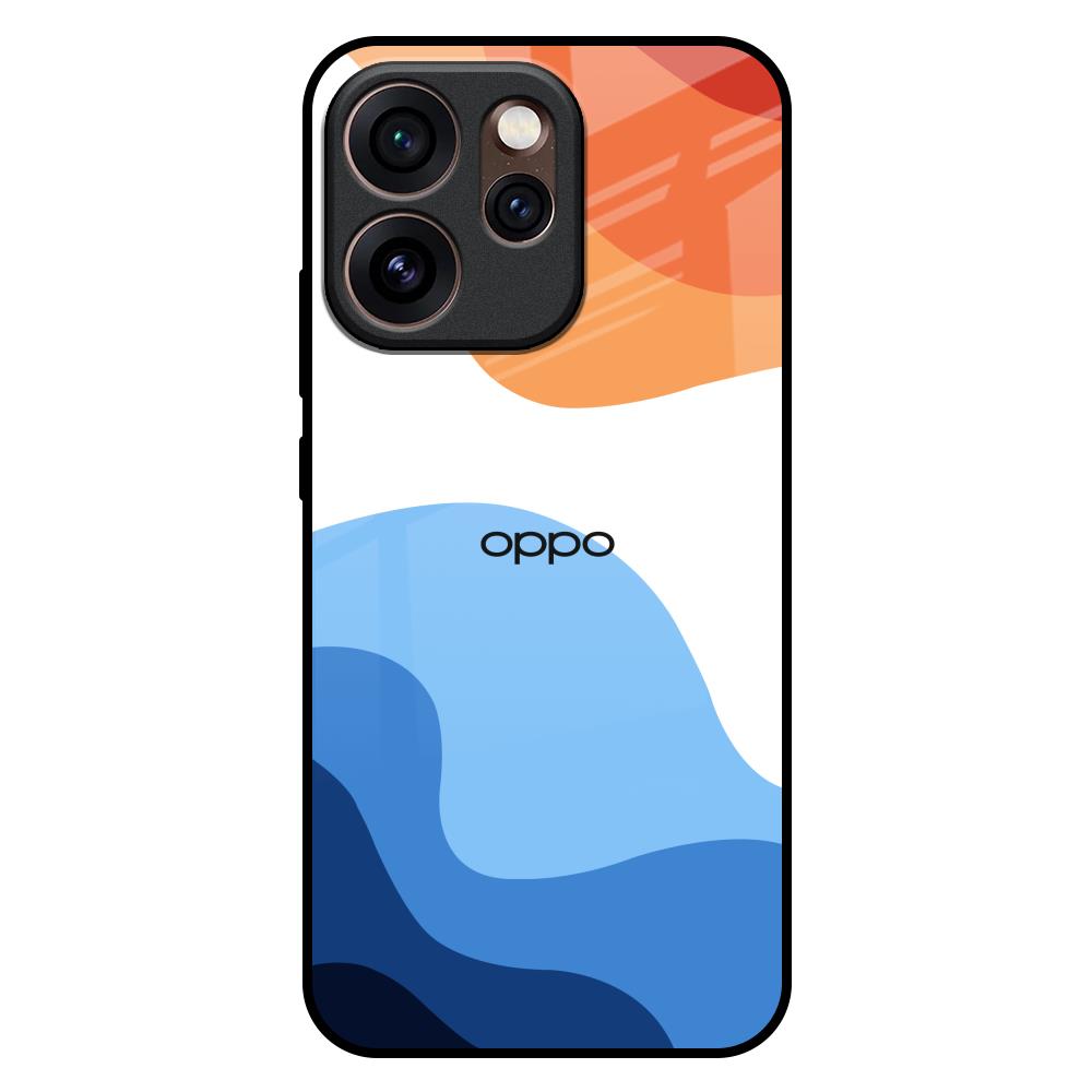 Wavy Color Pattern Oppo Reno15 Pro Mini 5G Glass Back Cover Online