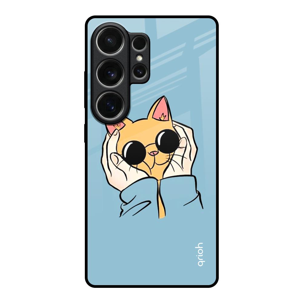 Adorable Cute Kitty Samsung Galaxy S26 Ultra 5G Glass Back Cover Online