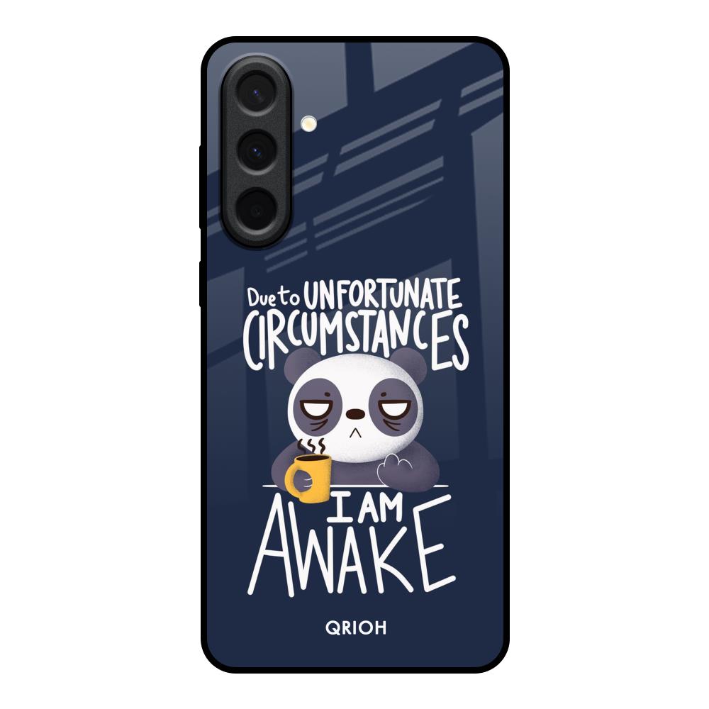 Struggling Panda Samsung Galaxy A37 5G Glass Back Cover Online