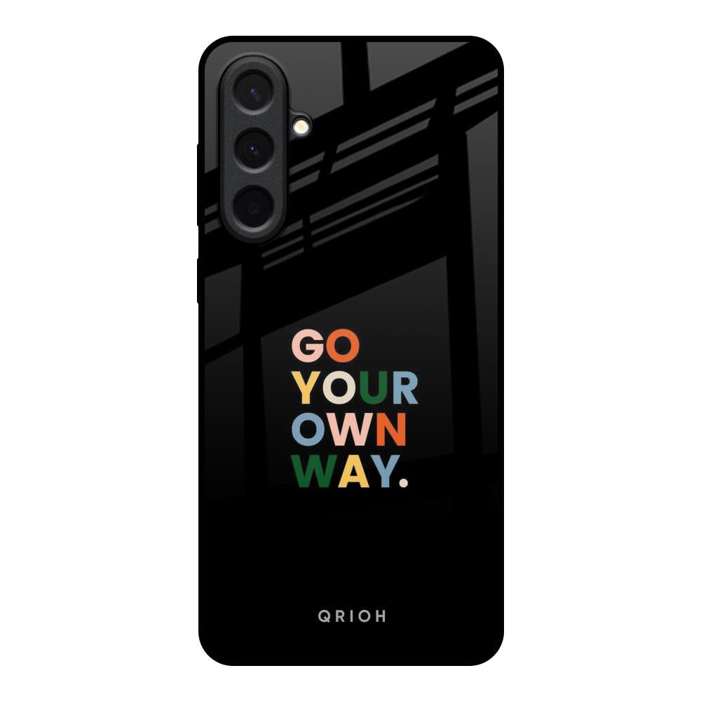 Go Your Own Way Samsung Galaxy A57 5G Glass Back Cover Online