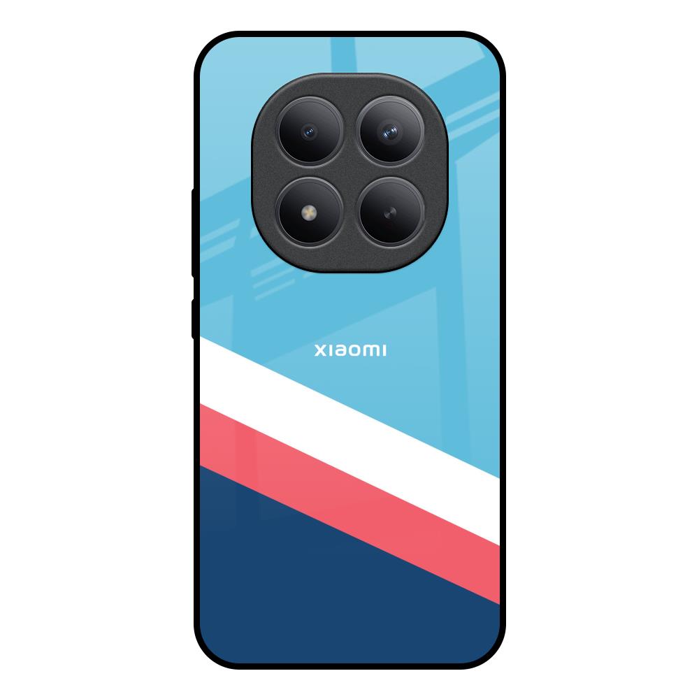 Pink & White Stripes Redmi note 15 Pro + Glass Back Cover Online