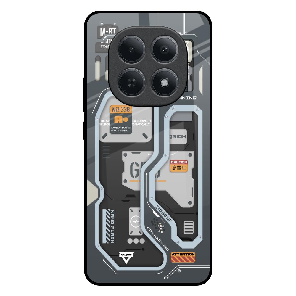 Retro Futuristic Redmi Note 15 5G Glass Back Cover Online