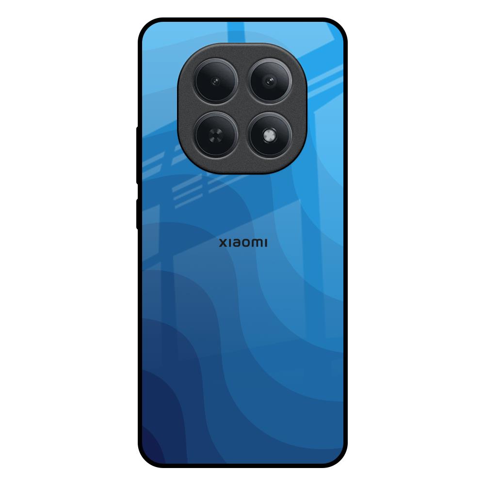 Blue Wave Abstract Redmi Note 15 5G Glass Back Cover Online