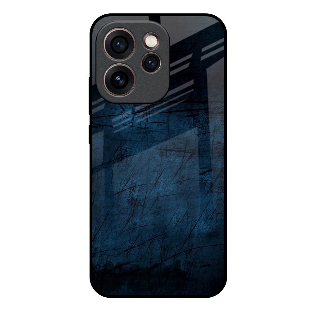 Dark Blue Grunge Oppo Reno15c 5G Glass Back Cover Online
