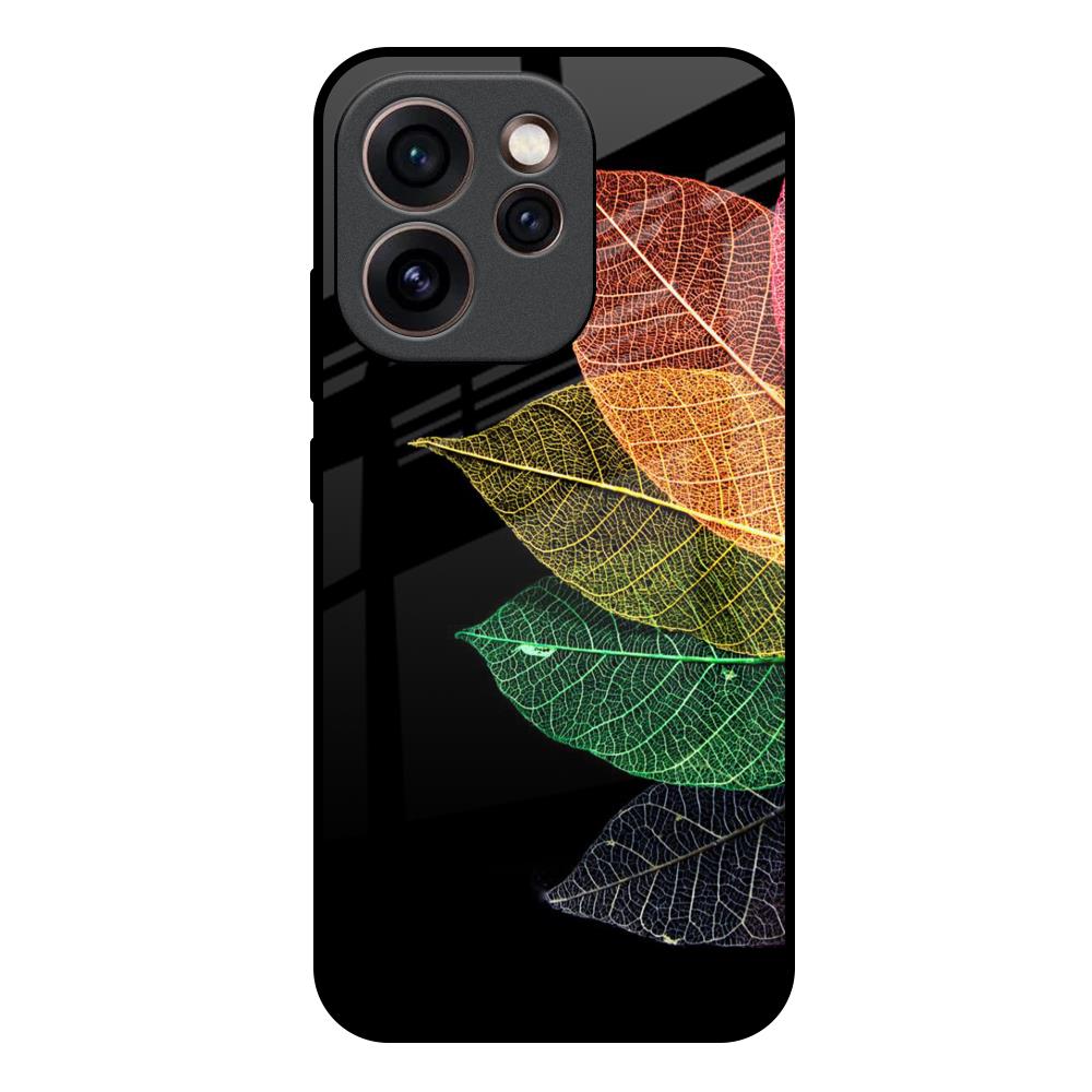 Colorful Leaves Oppo Reno15c 5G Glass Back Cover Online