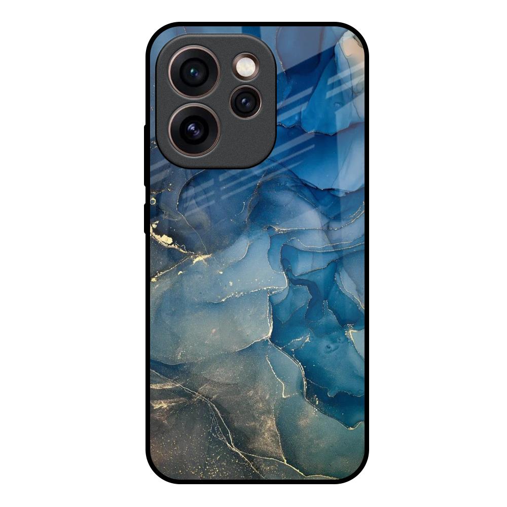 Blue Cool Marble Oppo Reno15c 5G Glass Back Cover Online