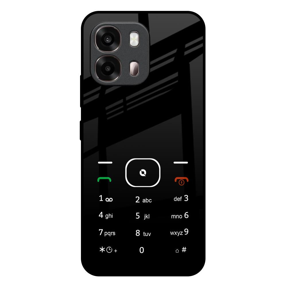 Classic Keypad Pattern Oppo A6 Pro 5G Glass Back Cover Online
