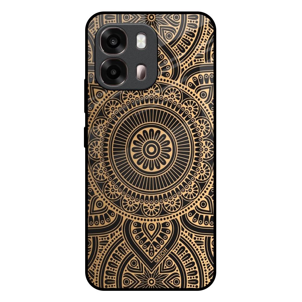 Luxury Mandala Oppo A6 Pro 5G Glass Back Cover Online