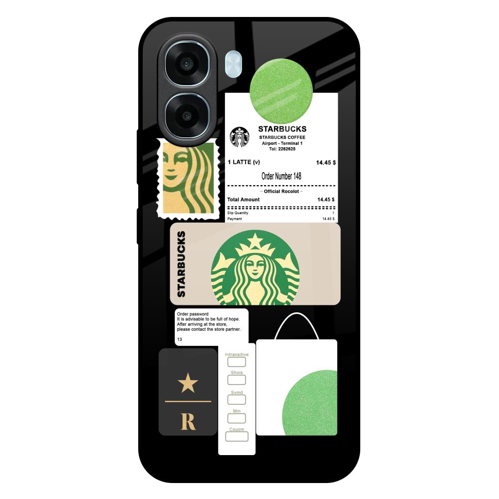 Coffee Latte Oppo A6x 5G Glass Back Cover Online