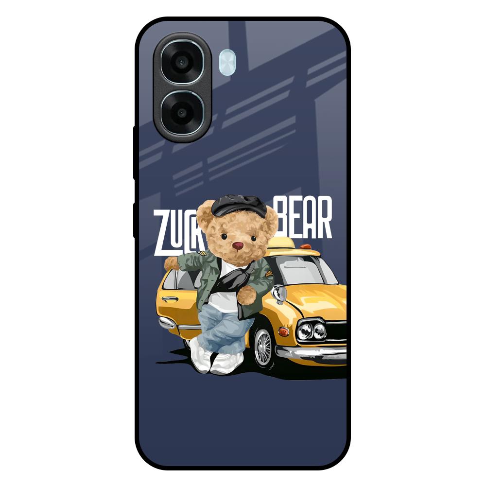 Adventurous Bear Oppo A6x 5G Glass Back Cover Online