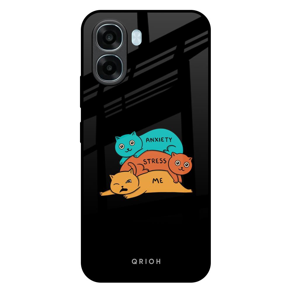 Anxiety Stress Oppo A6x 5G Glass Back Cover Online