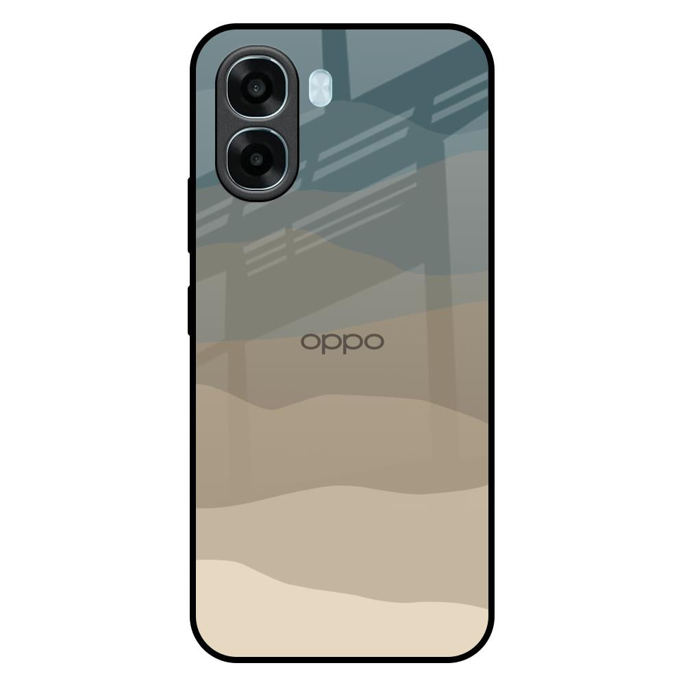 Abstract Mountain Pattern Oppo A6x 5G Glass Back Cover Online