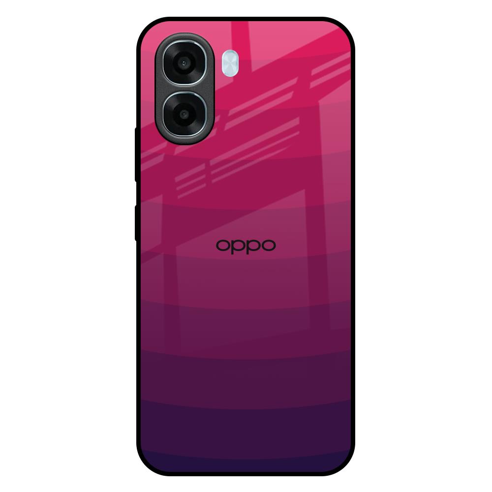 Wavy Pink Pattern Oppo A6x 5G Glass Back Cover Online