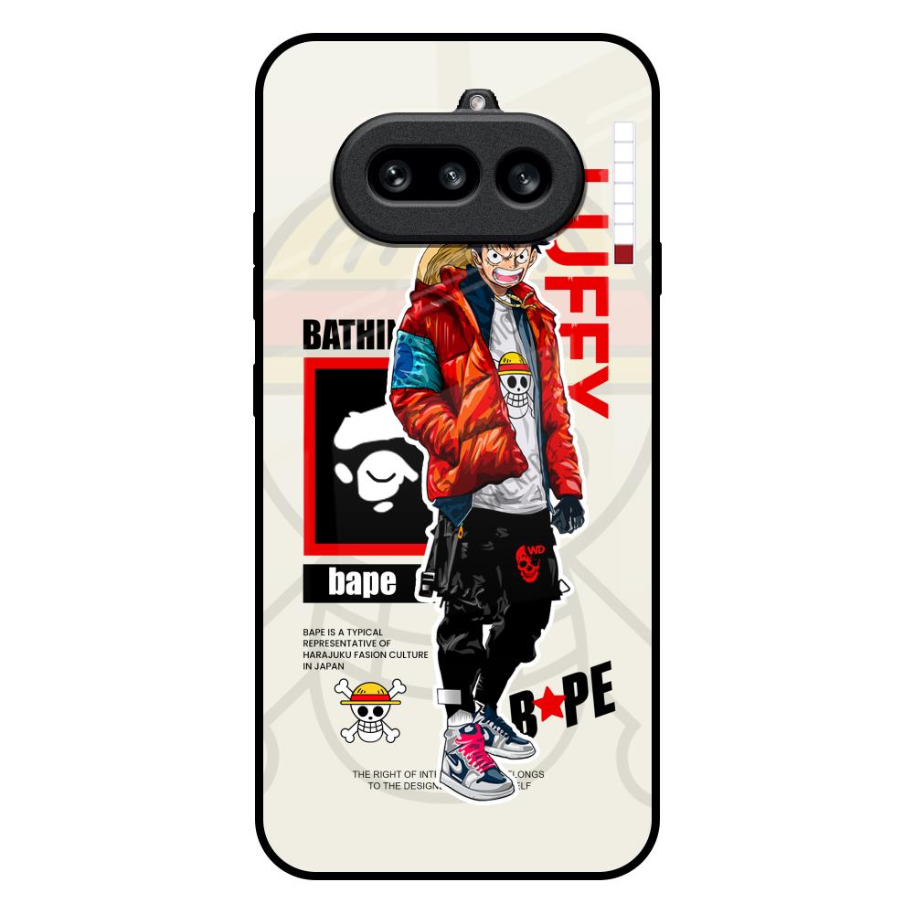 Bape Luffy Nothing Phone 4a 5G Glass Back Cover Online