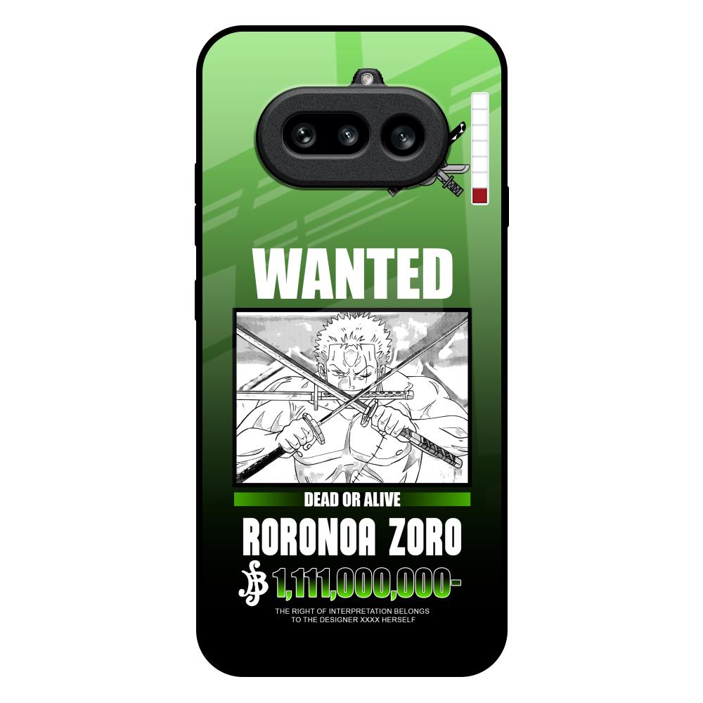 Zoro Wanted Nothing Phone 4a 5G Glass Back Cover Online