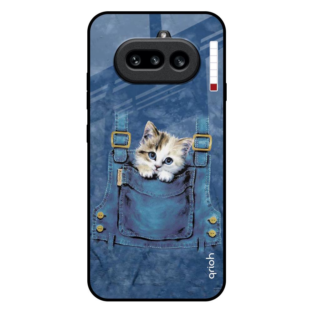 Kitty In Pocket Nothing Phone 4a 5G Glass Back Cover Online