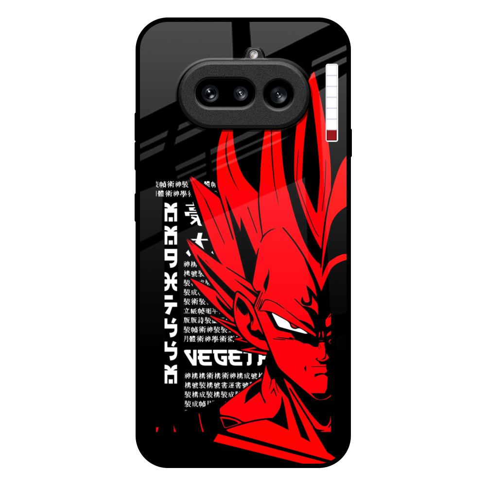 Red Vegeta Nothing Phone 4a 5G Glass Back Cover Online