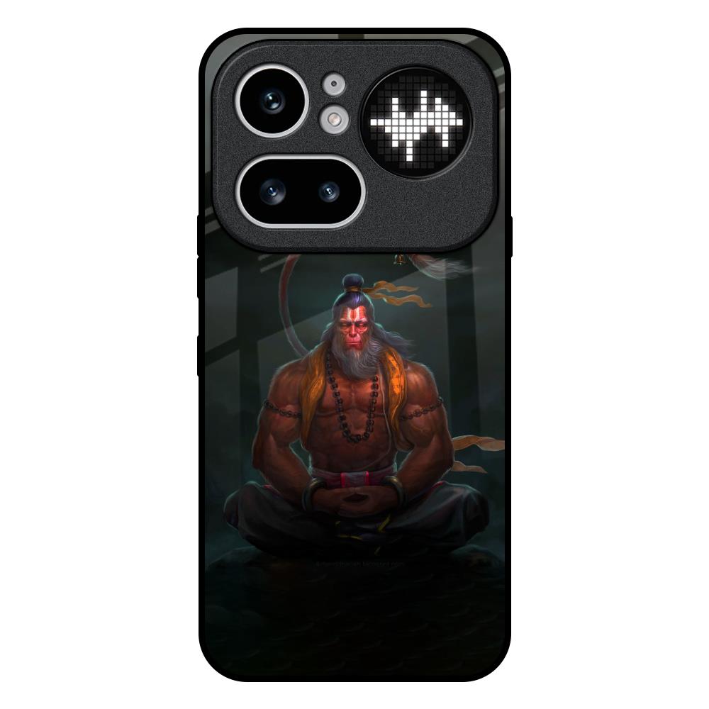 Lord Hanuman Animated Nothing Phone 4a Pro 5G Glass Back Cover Online