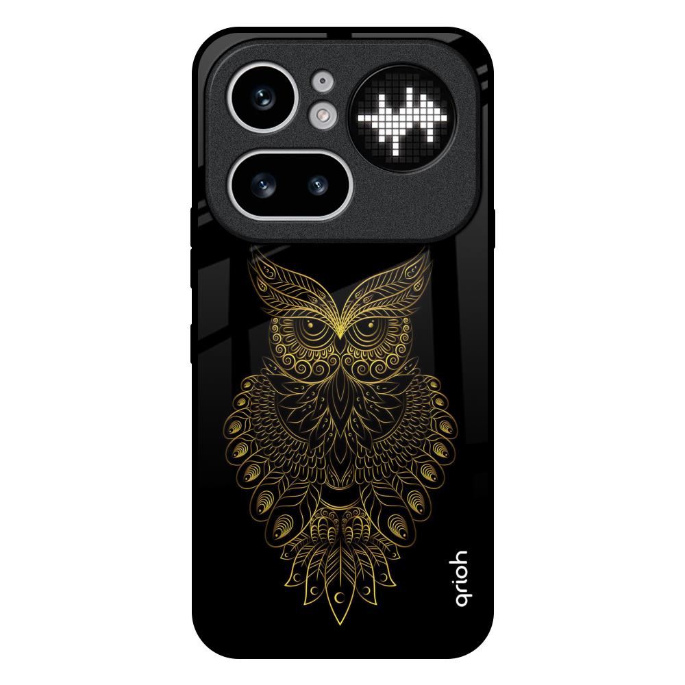 Golden Owl Nothing Phone 4a Pro 5G Glass Back Cover Online