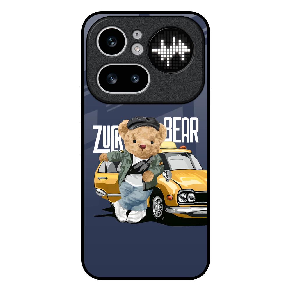 Adventurous Bear Nothing Phone 4a Pro 5G Glass Back Cover Online