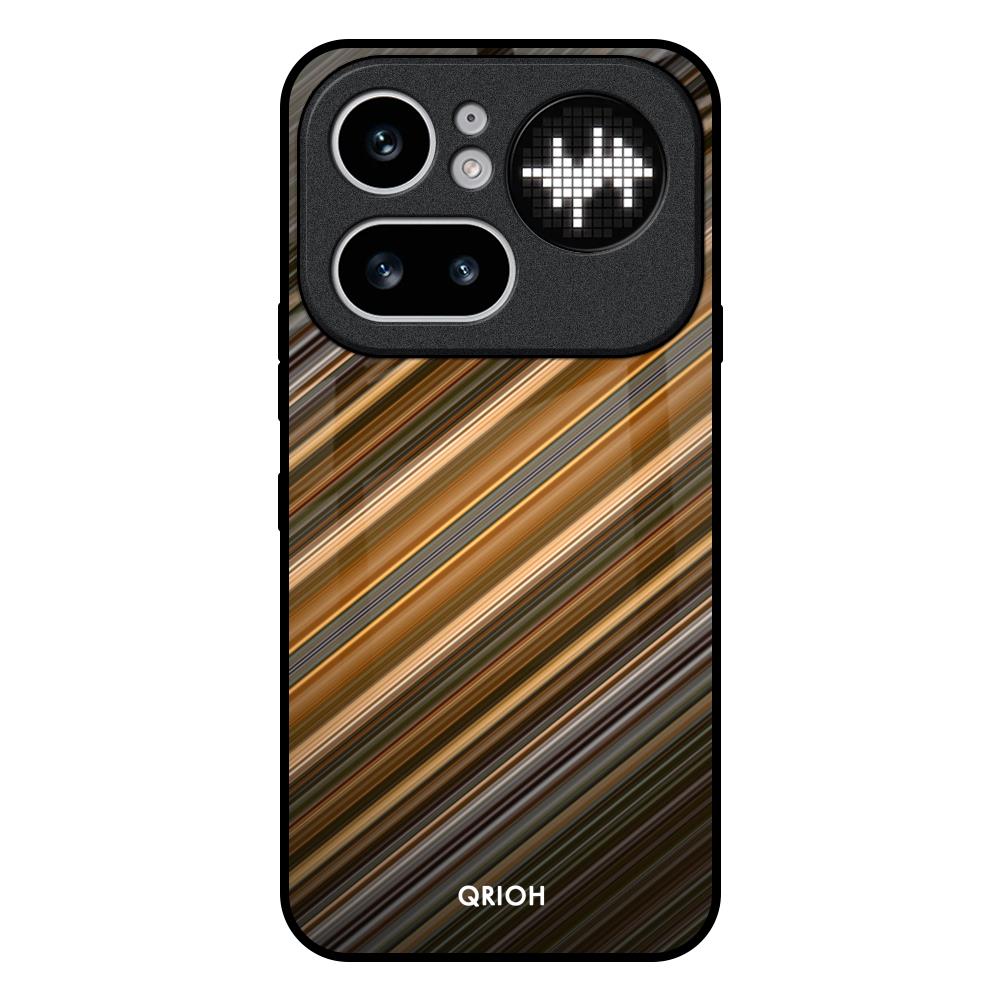 Diagonal Slash Pattern Nothing Phone 4a Pro 5G Glass Back Cover Online