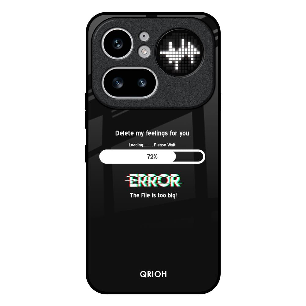 Error Nothing Phone 4a Pro 5G Glass Back Cover Online