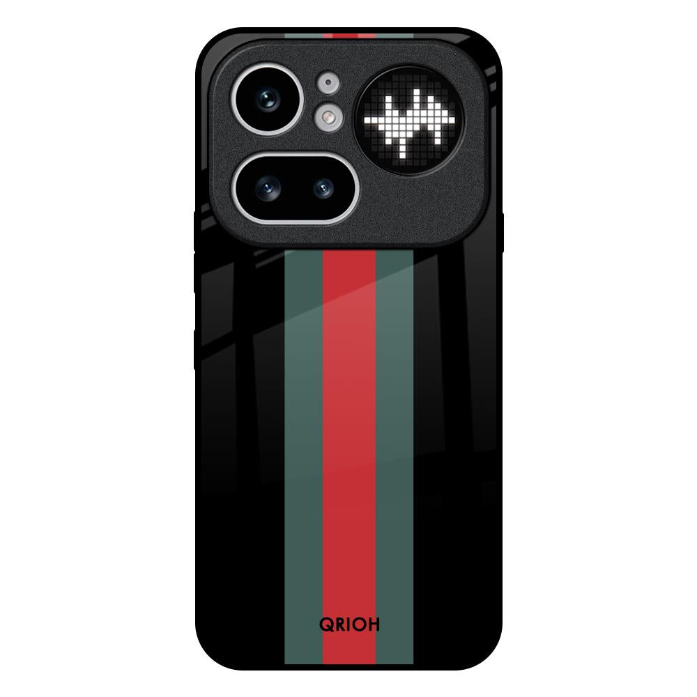 Vertical Stripes Nothing Phone 4a Pro 5G Glass Back Cover Online