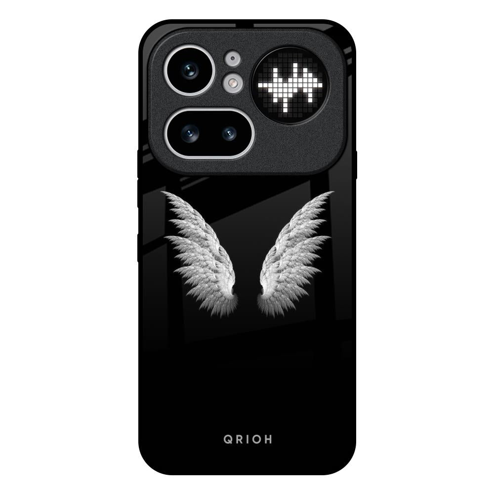 White Angel Wings Nothing Phone 4a Pro 5G Glass Back Cover Online