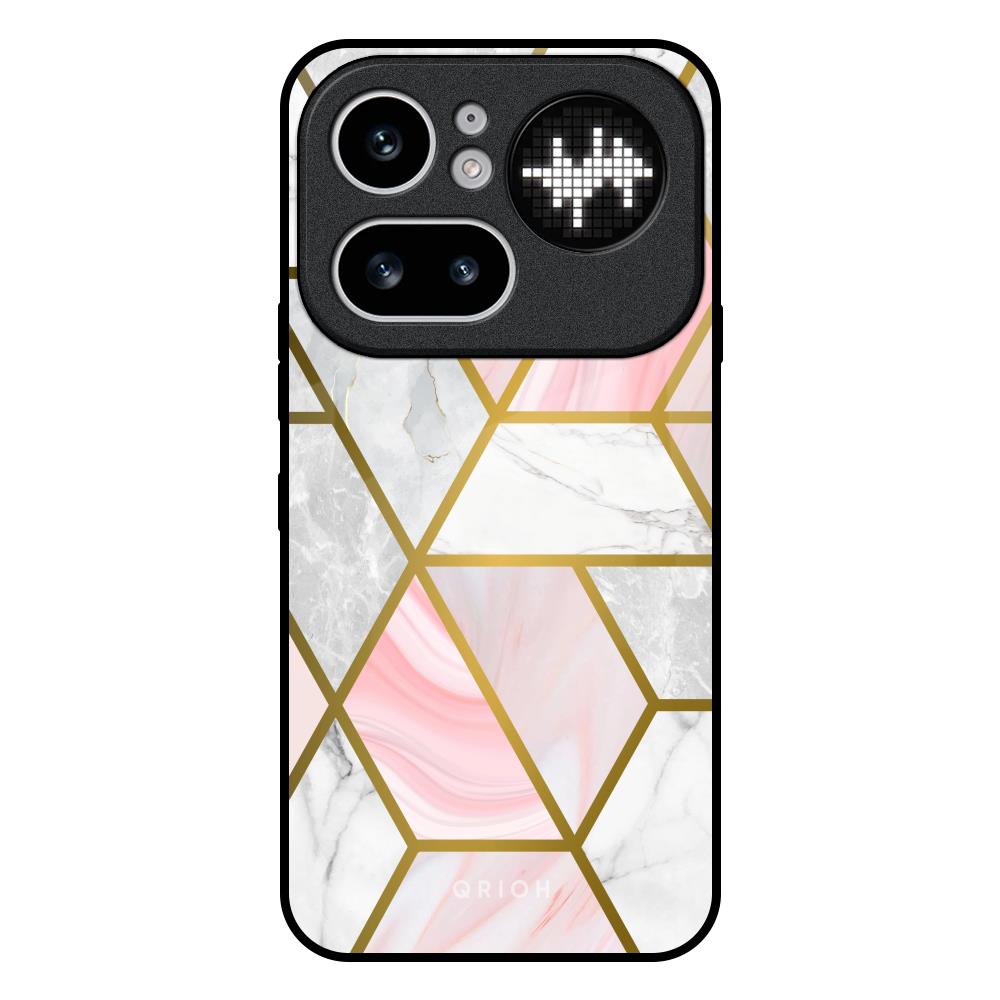 Geometrical Marble Nothing Phone 4a Pro 5G Glass Back Cover Online