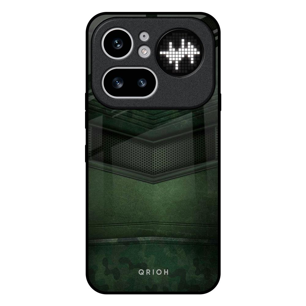 Green Leather Nothing Phone 4a Pro 5G Glass Back Cover Online