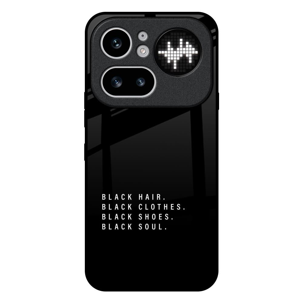 Black Soul Nothing Phone 4a Pro 5G Glass Back Cover Online
