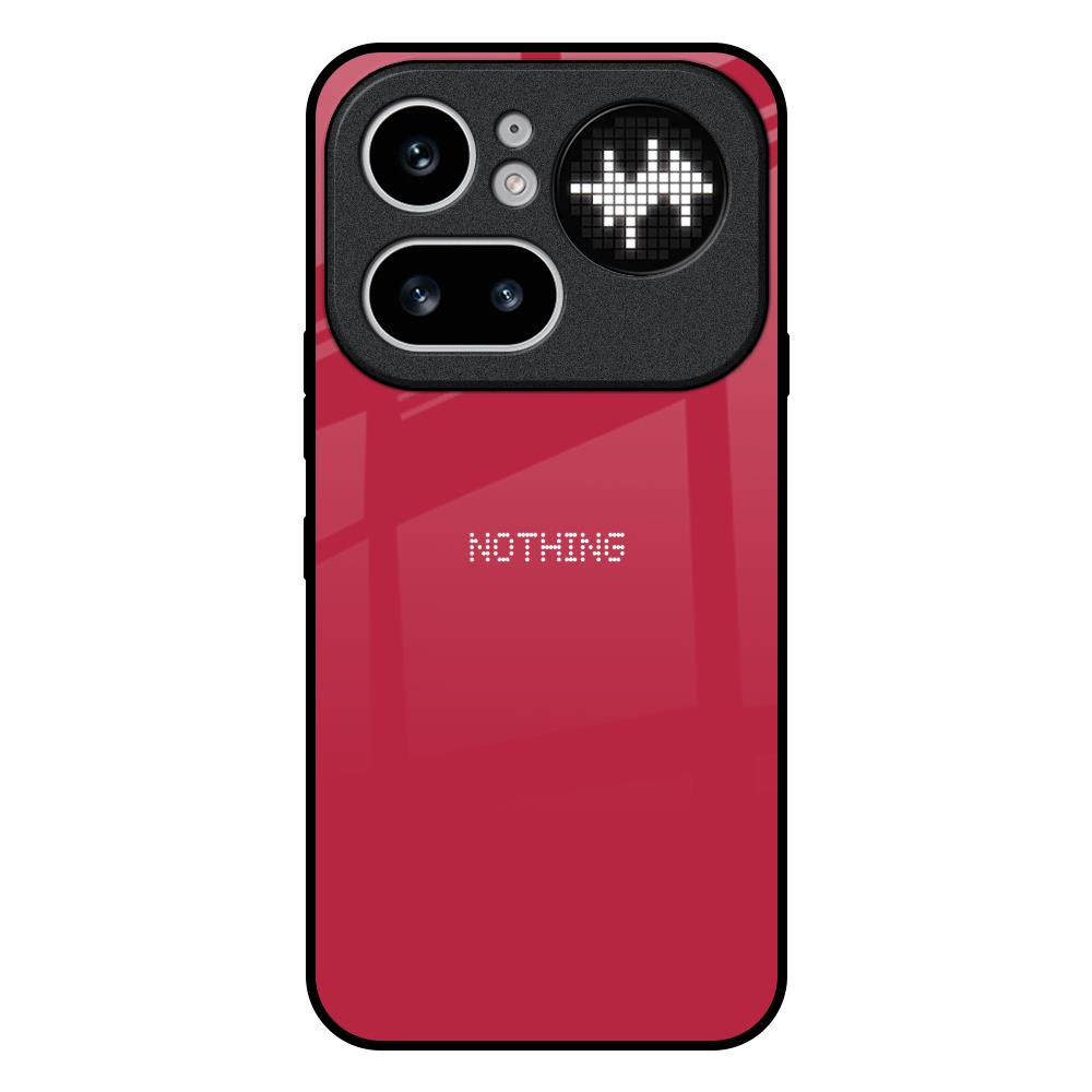 Solo Maroon Nothing Phone 4a Pro 5G Glass Back Cover Online