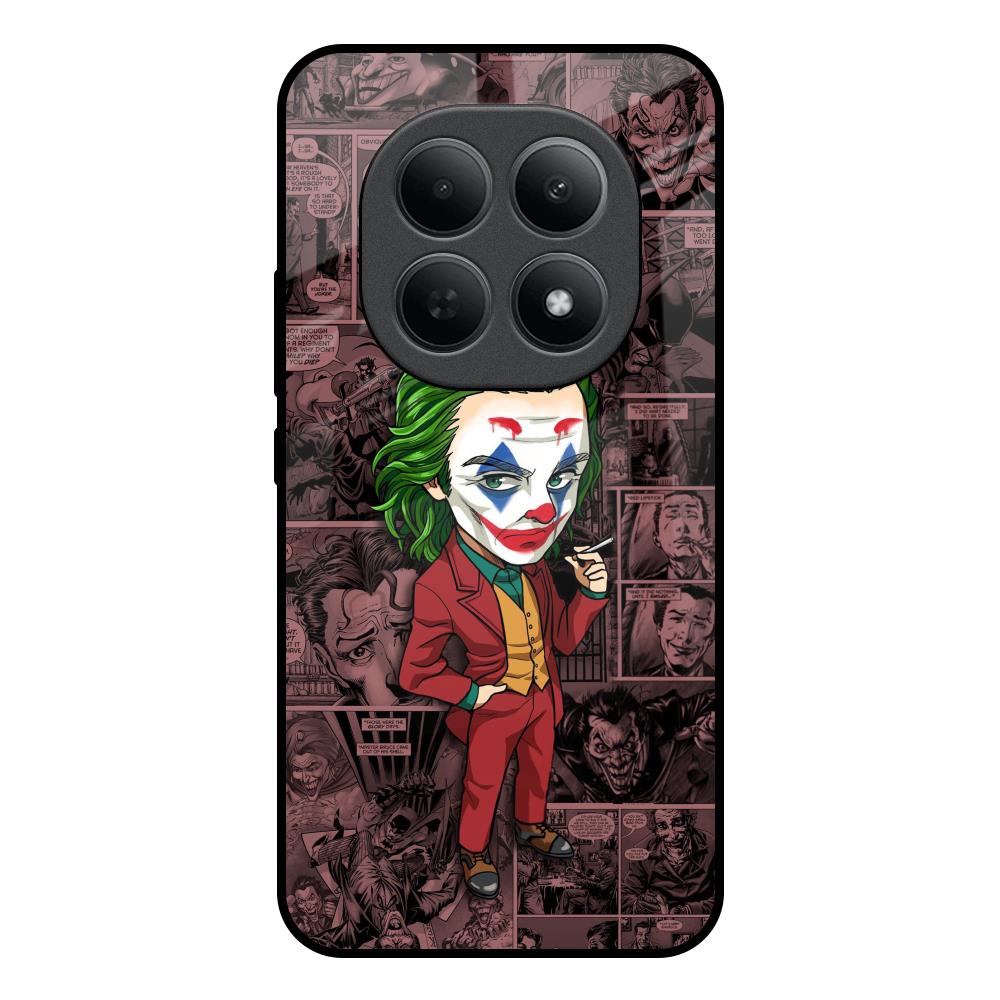 Joker Cartoon Poco M8 5G Glass Back Cover Online