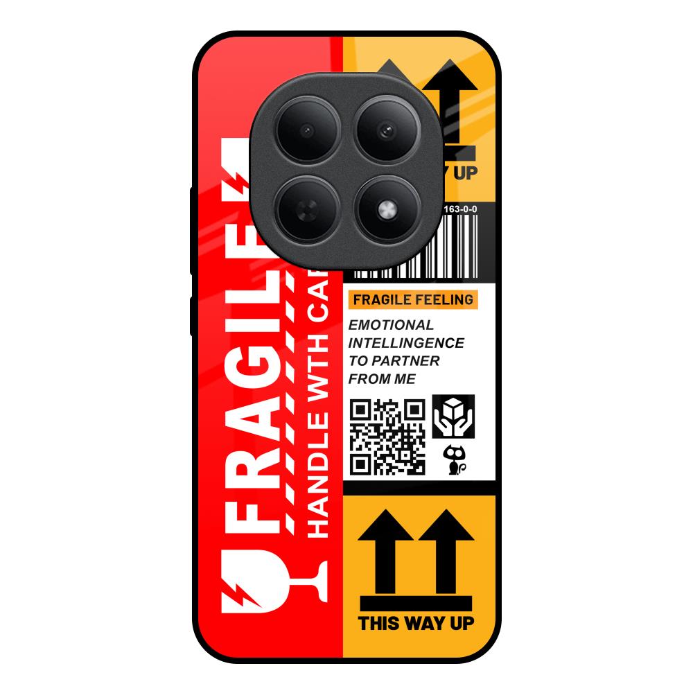 Handle With Care Poco M8 5G Glass Back Cover Online