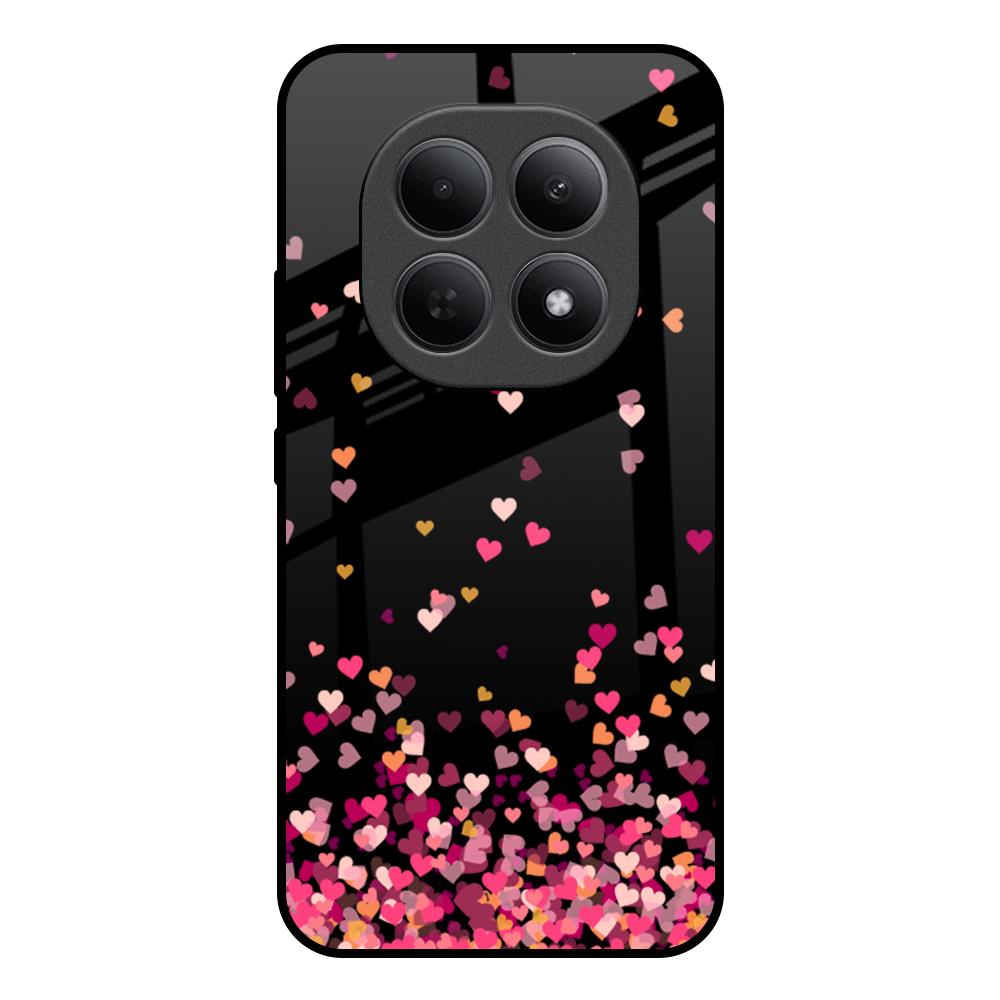 Heart Rain Fall Poco M8 5G Glass Back Cover Online