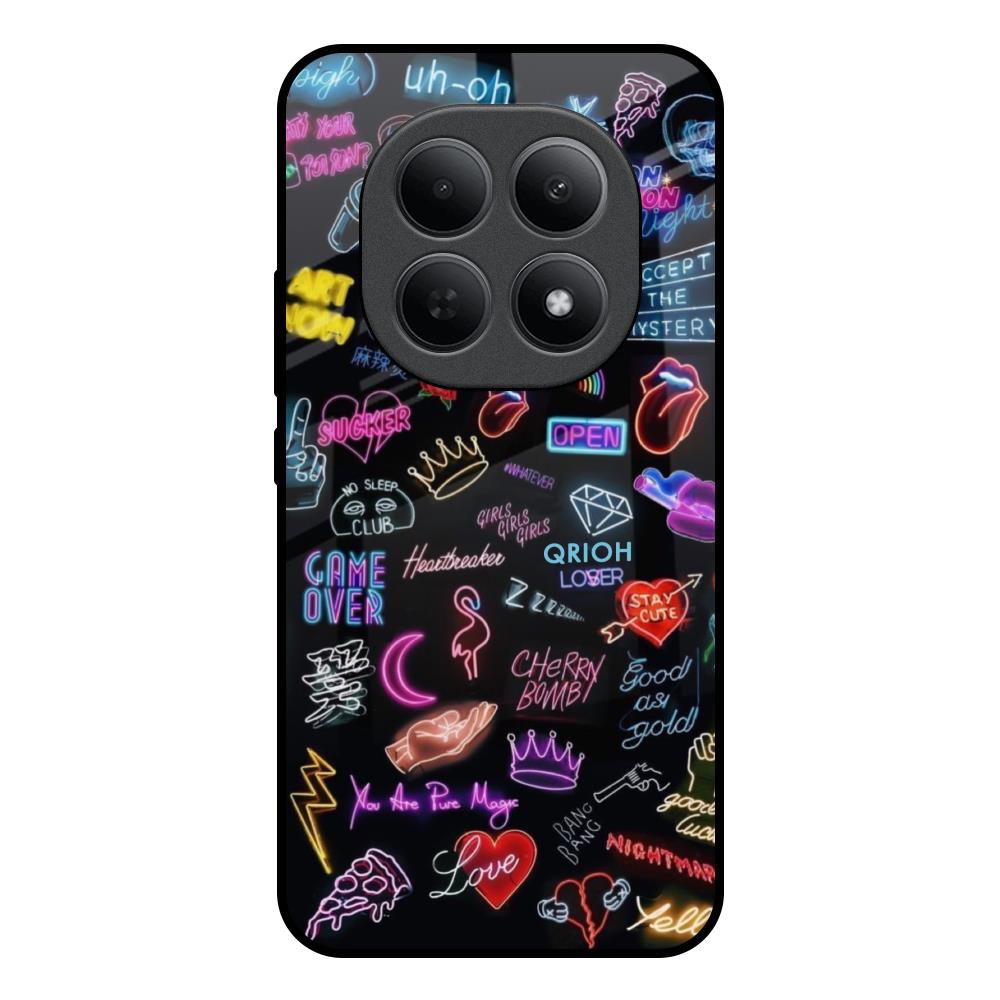 Accept The Mystery Poco M8 5G Glass Back Cover Online