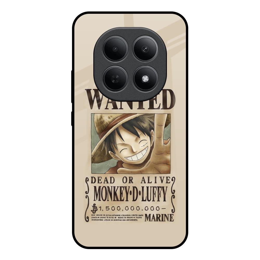 Luffy Wanted Poco M8 5G Glass Back Cover Online