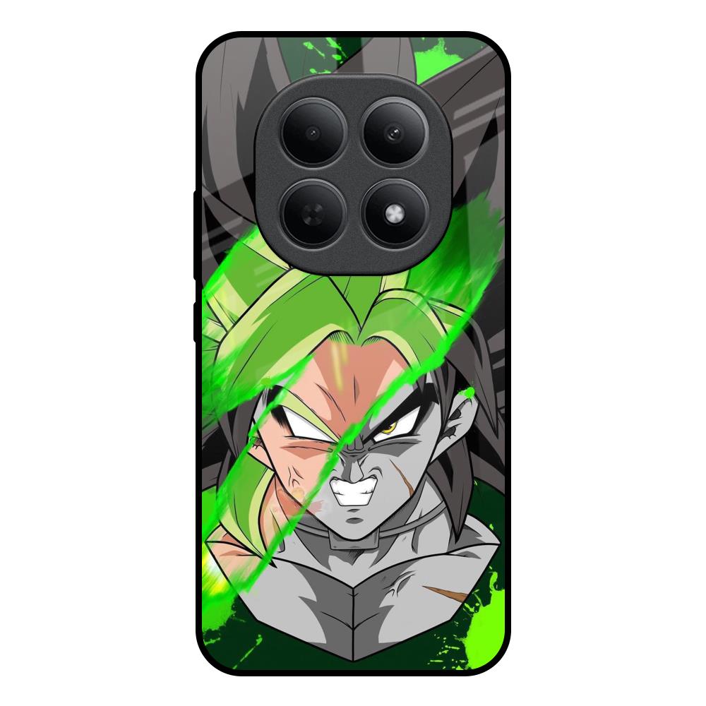 Anime Green Splash Poco M8 5G Glass Back Cover Online
