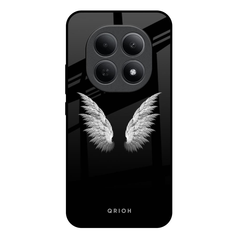 White Angel Wings Poco M8 5G Glass Back Cover Online