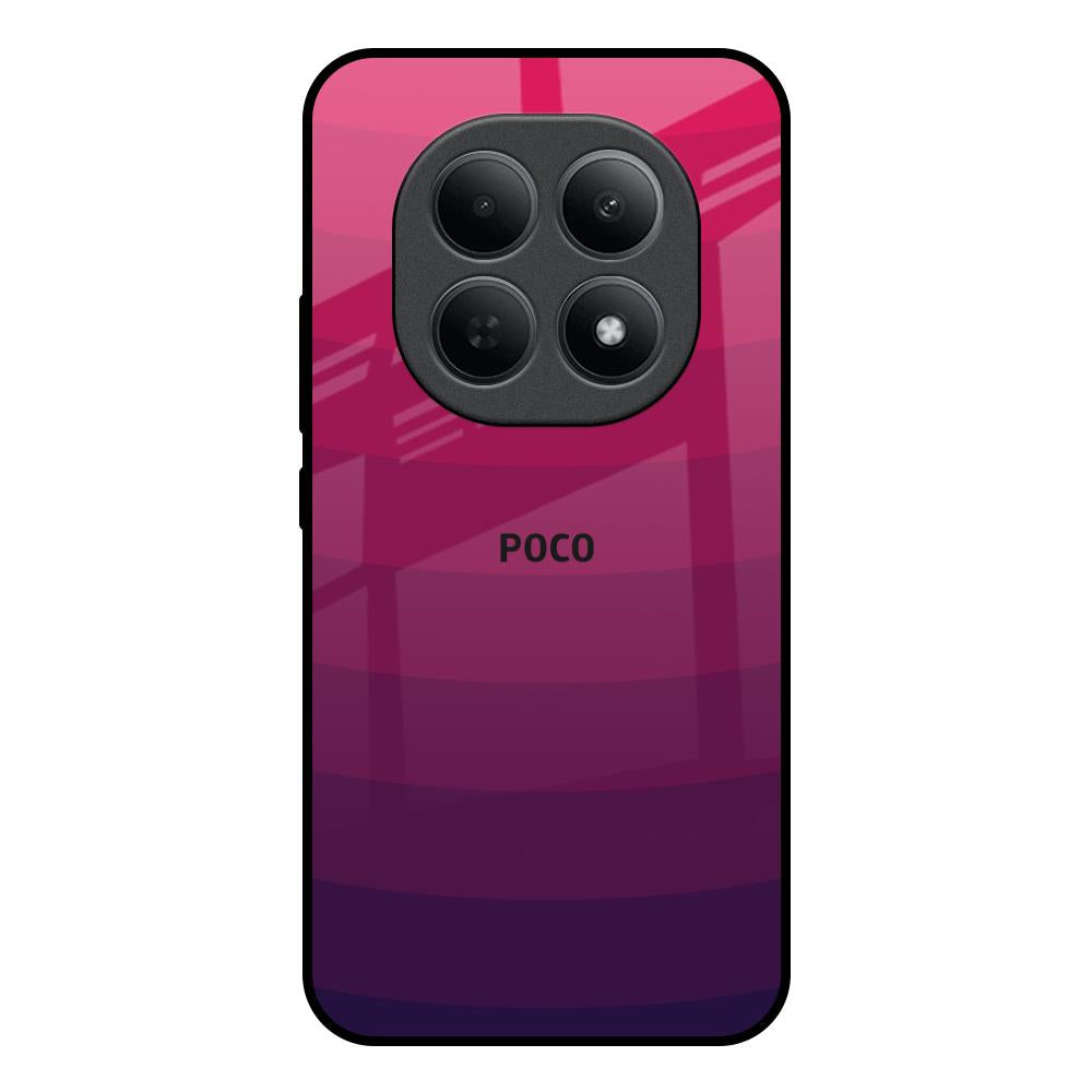 Wavy Pink Pattern Poco M8 5G Glass Back Cover Online