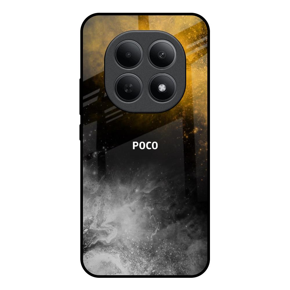 Gold Gradient Poco M8 5G Glass Back Cover Online