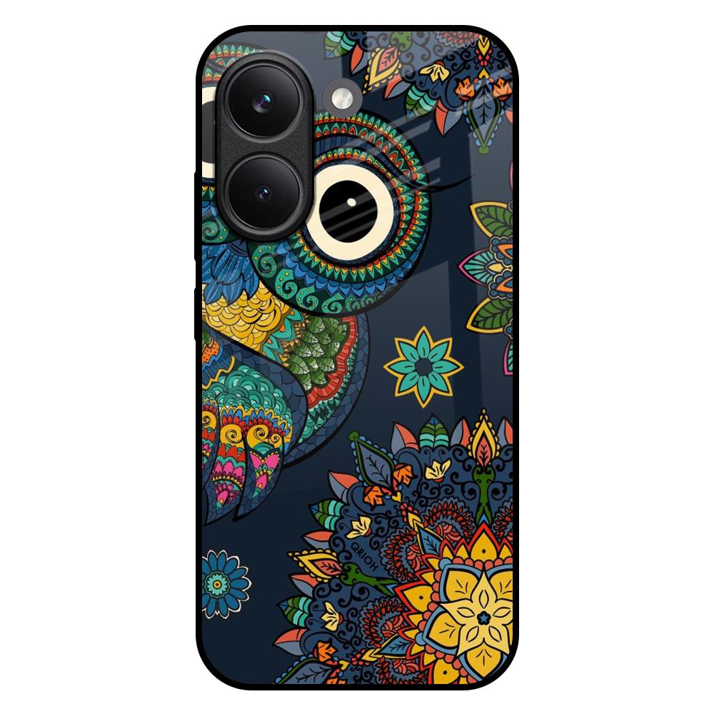 Owl Art Poco X8 Pro 5G Glass Back Cover Online
