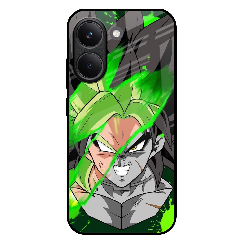 Anime Green Splash Poco X8 Pro 5G Glass Back Cover Online